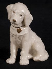 Lenox Porcelain Figurine Labrador Retriever Doll Statue 24K Gold